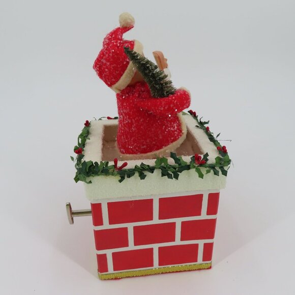 Bethany Lowe Maggies Memories Santa Claus Child Musical Chimney Christmas NEW - Picture 7 of 10